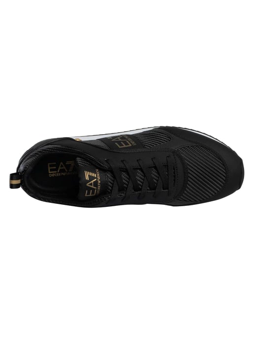 EA7 Carbon Mesh Logo Trainers, Zwart - Image 6