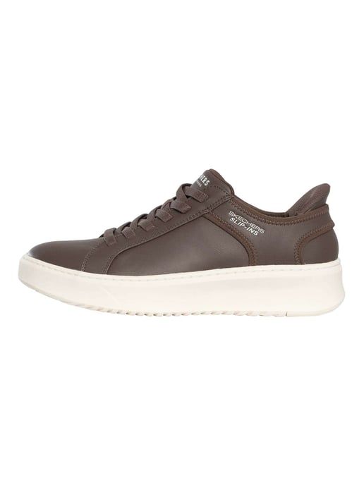 Skechers Slip-Ins Court Break Double Vented Trainers, Bruin - Image 2