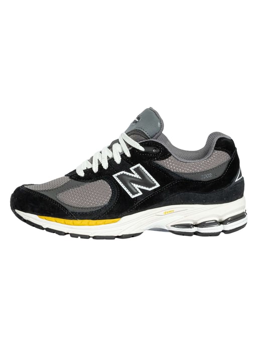 New Balance 2002 Suede Trainers, Black - Image 2