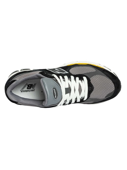 New Balance 2002 Suede Trainers, Black - Image 6