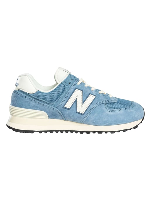New Balance 574 Suede Trainers, Blauw - Image 3