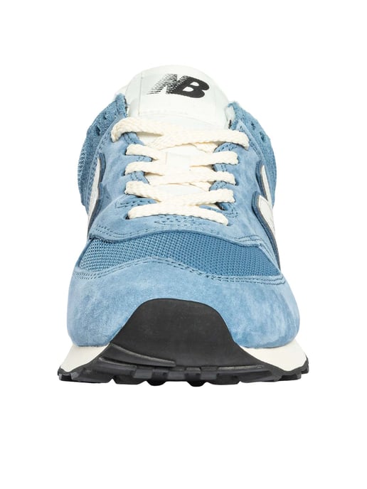 New Balance 574 Suede Trainers, Blauw - Image 4