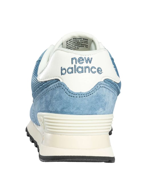 New Balance 574 Suede Trainers, Blauw - Image 5