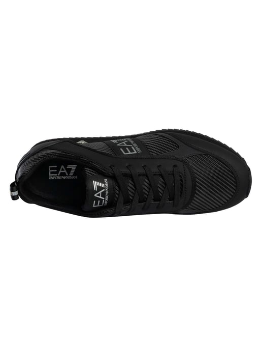 EA7 Carbon Mesh Logo Trainers, Zwart - Image 6