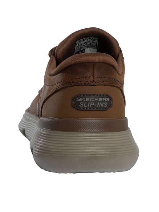 Skechers Instappers Garza Leren Sneakers, Bruin - Image 5