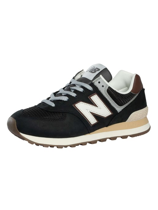 New Balance 574 Trainers, Zwart - Image 1