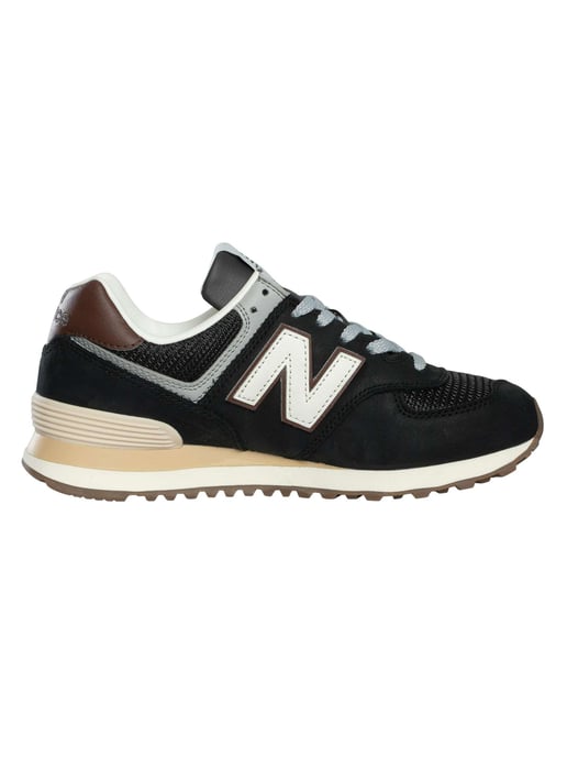 New Balance 574 Trainers, Zwart - Image 3