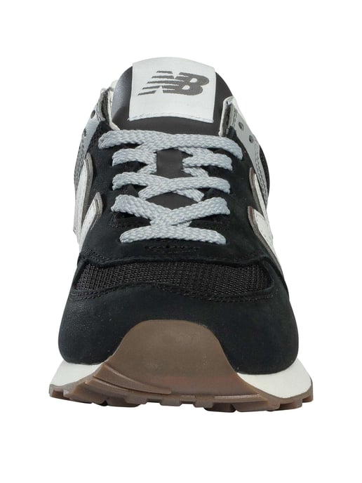New Balance 574 Trainers, Zwart - Image 4