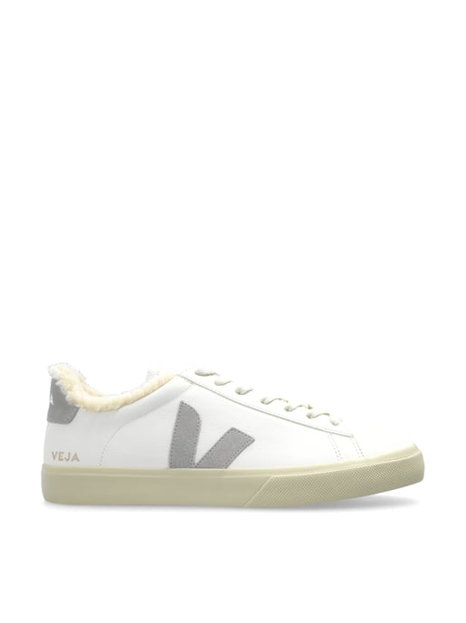 Campo leren sneakers met bontafwerking - Image 1