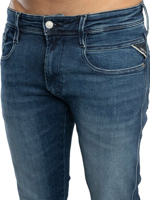 Replay Anbass Slim Fit Jeans, Blauw - Image 5
