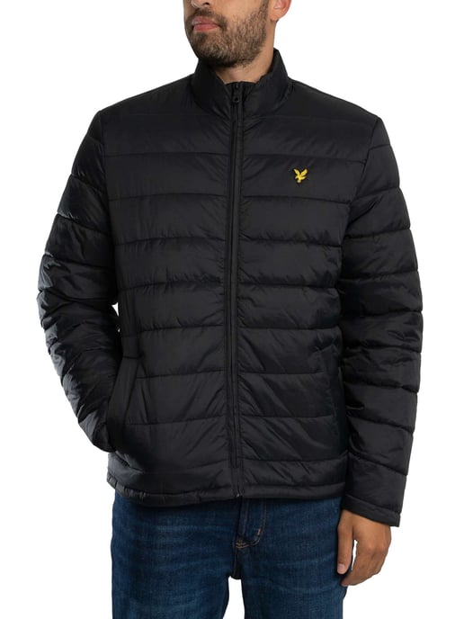 Lyle & Scott Gewatteerde Pufferjas, Zwart - Image 1