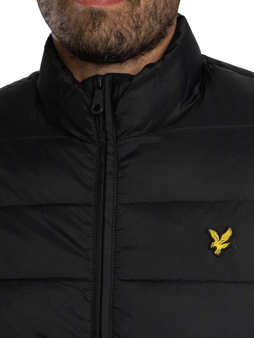 Lyle & Scott Gewatteerde Pufferjas, Zwart - Image 5