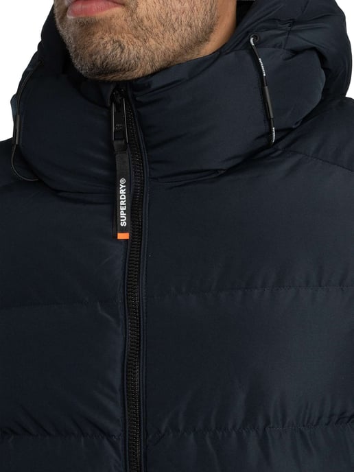 Superdry Sport Puffer Jack Met Capuchon, Blauw - Image 5