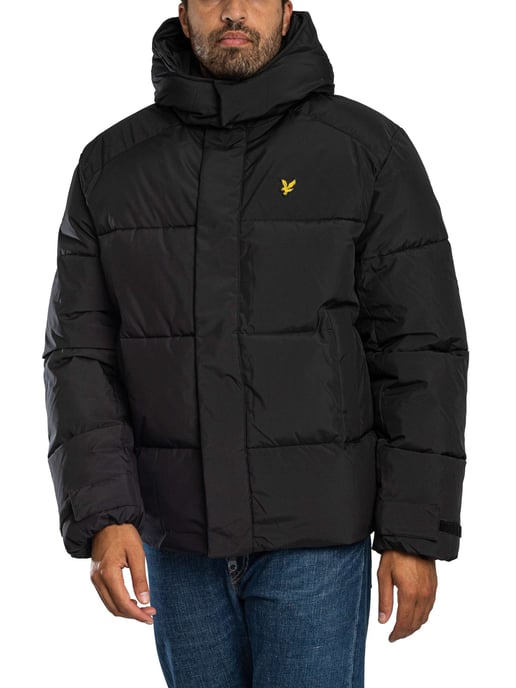 Lyle & Scott Gewatteerd Jack Met Capuchon, Zwart - Image 2