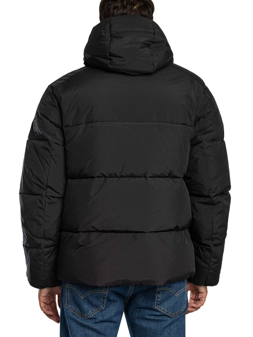 Lyle & Scott Gewatteerd Jack Met Capuchon, Zwart - Image 3
