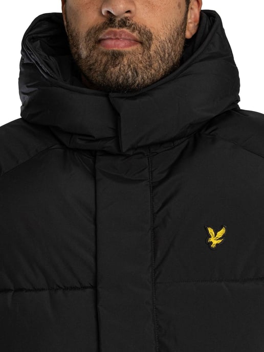 Lyle & Scott Gewatteerd Jack Met Capuchon, Zwart - Image 5