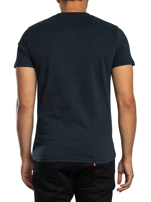 Superdry Essential Serif Logo T-Shirt, Blauw - Image 3