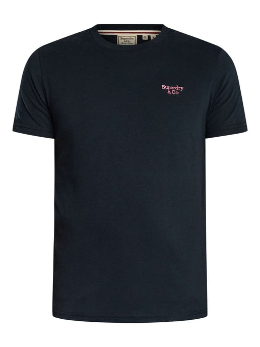 Superdry Essential Serif Logo T-Shirt, Blauw - Image 6