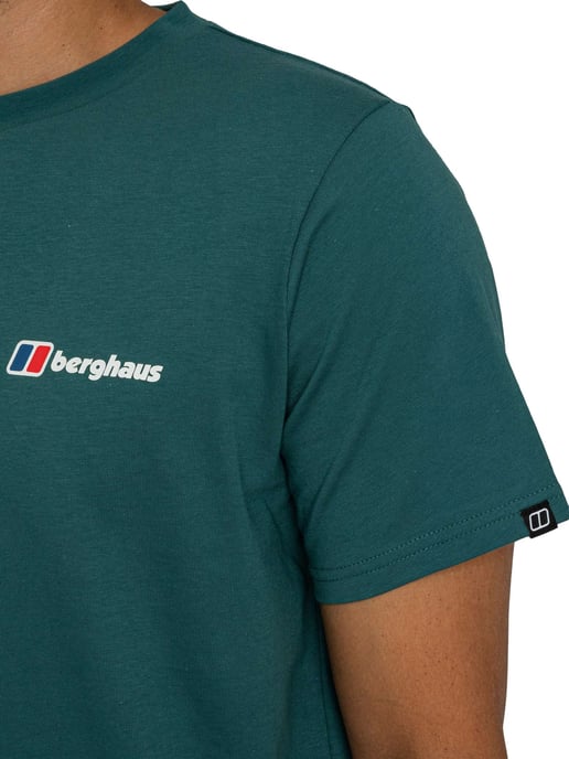 Berghaus T-Shirt Met Klaslogo, Groen - Image 4