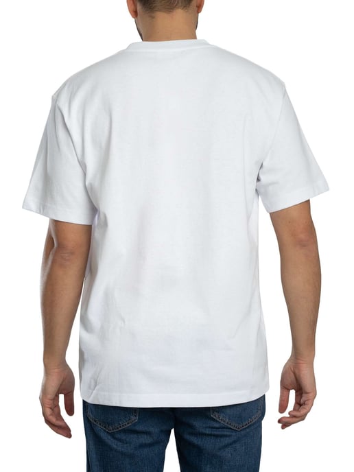 Lacoste T-Shirt Van Zware Katoenen Jersey, Wit - Image 3