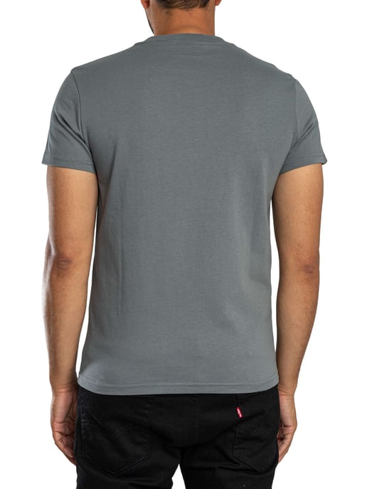 Superdry Essential SDC0 Logo EMB T-Shirt, Grijs - Image 3