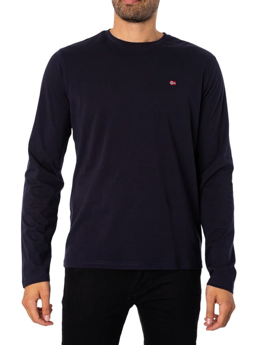 Napapijri Salis T-Shirt Met Lange Mouwen, Blauw - Image 2