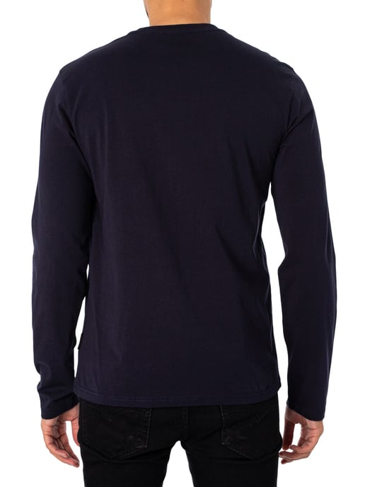 Napapijri Salis T-Shirt Met Lange Mouwen, Blauw - Image 3