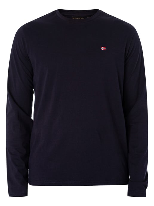 Napapijri Salis T-Shirt Met Lange Mouwen, Blauw - Image 5