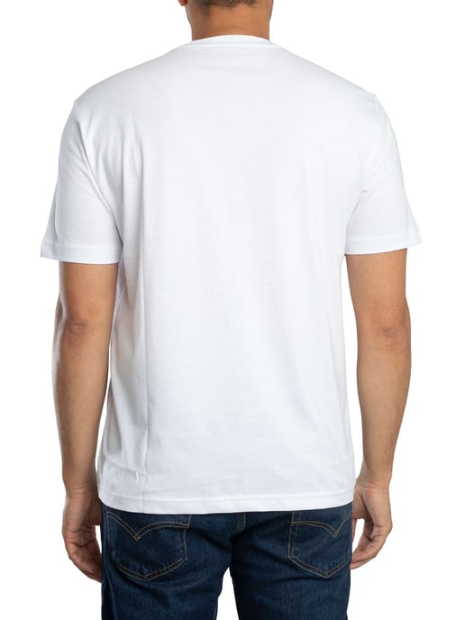 EA7 Merk Grafisch T-Shirt, Wit - Image 3