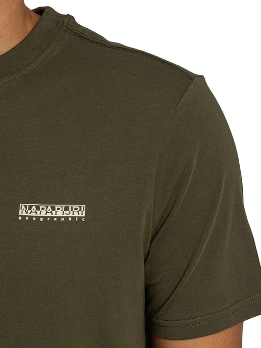 Napapijri Small Box T-Shirt, Groen - Image 4