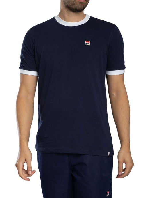 Fila Marconi Essential Ringer T-Shirt, Blauw - Image 1