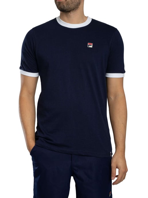 Fila Marconi Essential Ringer T-Shirt, Blauw - Image 2