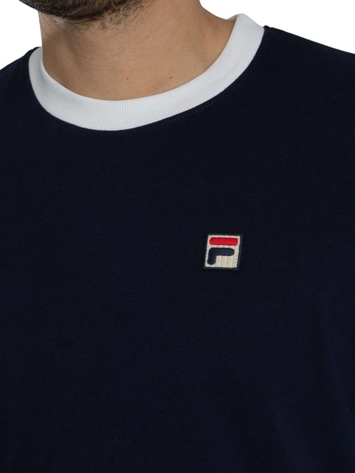 Fila Marconi Essential Ringer T-Shirt, Blauw - Image 4