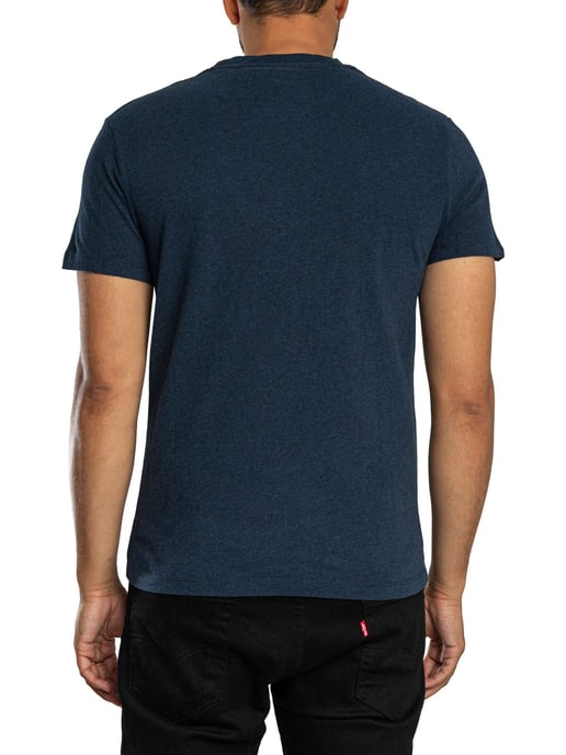Superdry Essential SDC0 Logo EMB T-Shirt, Blauw - Image 3