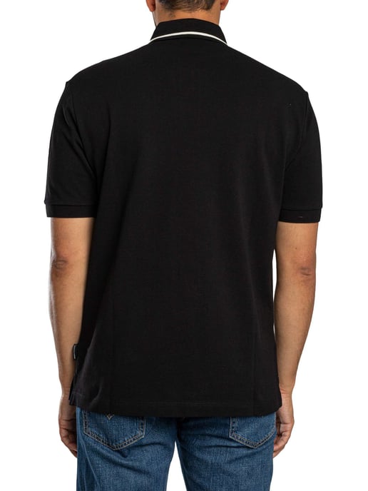 Armani Exchange Polo Shirt Met Opstaande Kraag, Zwart - Image 3