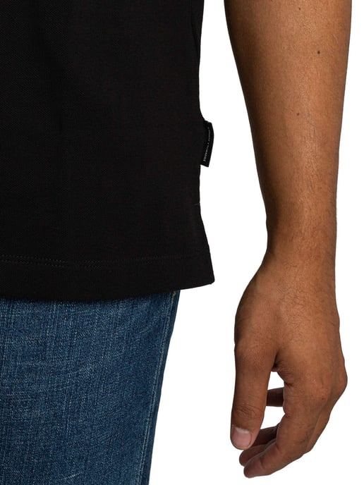 Armani Exchange Polo Shirt Met Opstaande Kraag, Zwart - Image 5