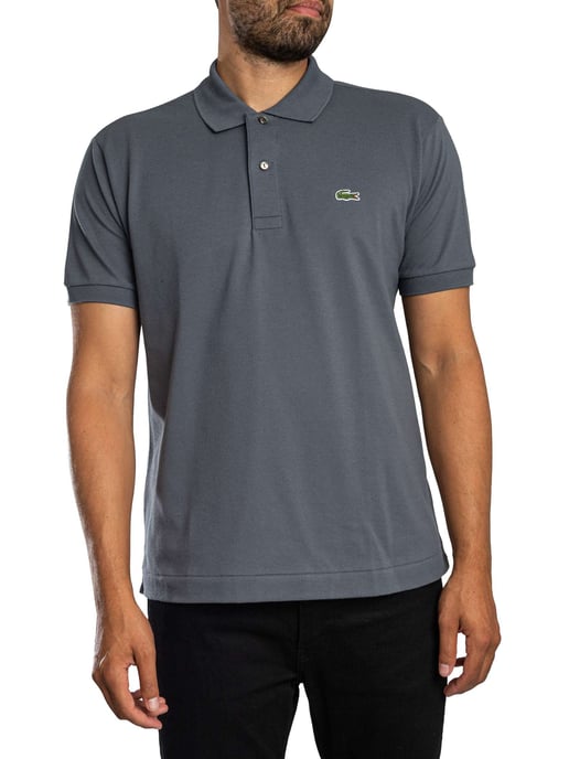 Lacoste Logo Polo Shirt, Grey - Image 1