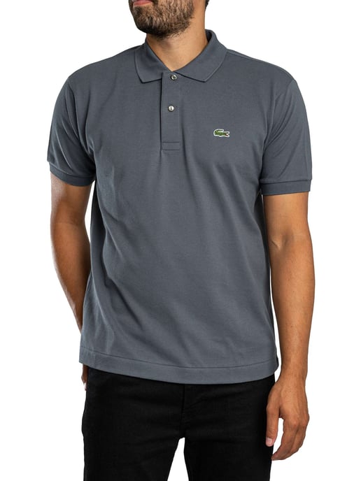 Lacoste Logo Polo Shirt, Grey - Image 2