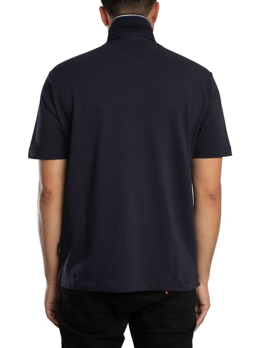 Armani Exchange Logo Polo Shirt, Blue - Image 3