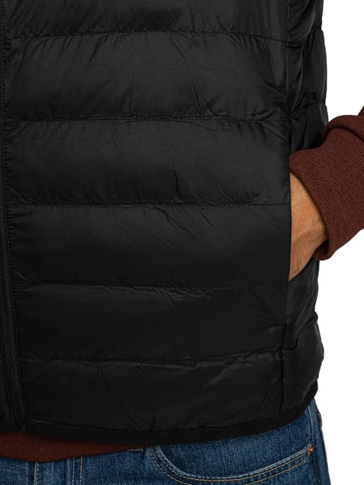 Lacoste Lichtgewicht Gewatteerd Vest, Zwart - Image 4