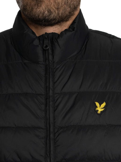 Lyle & Scott Quilted Puffer Gilet, Black - Image 5