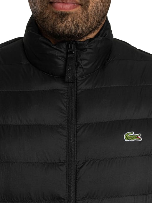 Lacoste Lichtgewicht Gewatteerd Vest, Zwart - Image 5