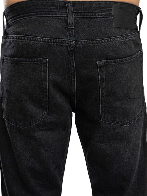 Jack & Jones Chris Original Relaxed Jeans, Black - Image 4
