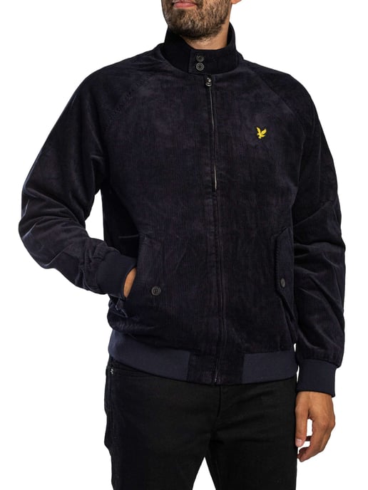 Lyle & Scott Corduroy Harrington-Jas, Blauw - Image 1