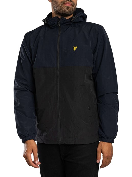 Lyle & Scott Colourblock Jas Met Ritssluiting, Blauw - Image 2