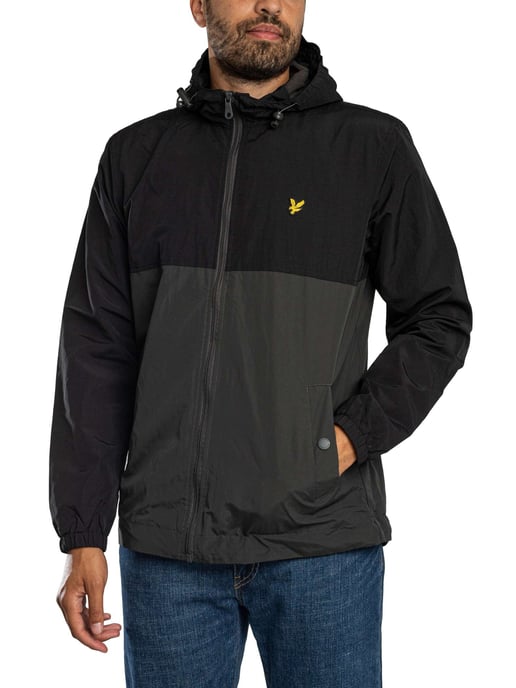 Lyle & Scott Colourblock Jas Met Ritssluiting, Zwart - Image 2