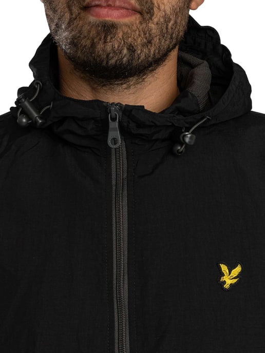 Lyle & Scott Colourblock Jas Met Ritssluiting, Zwart - Image 5