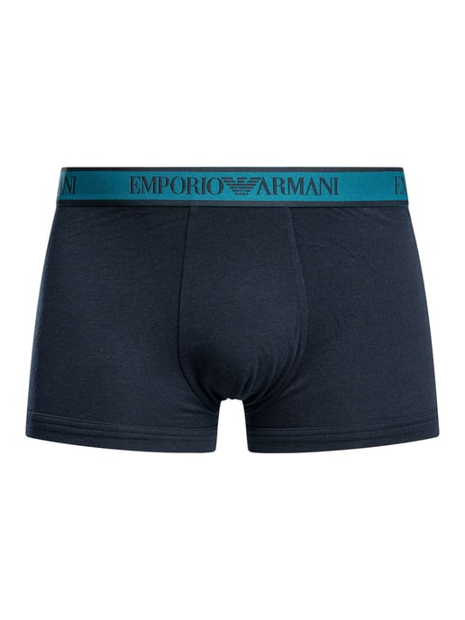 Emporio Armani Katoenen Stretchstrunks Van 3 Stuks, Blauw - Image 2