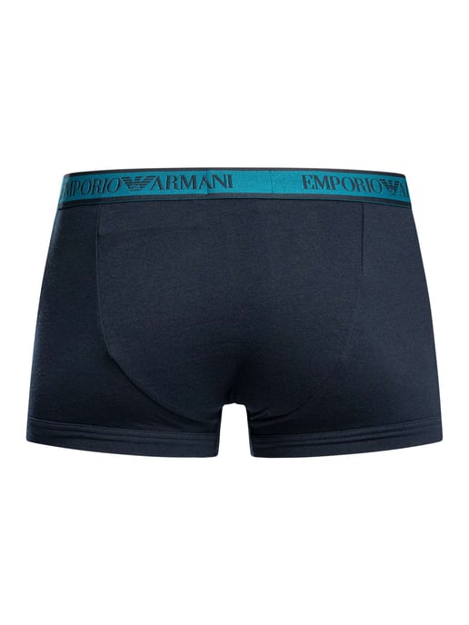Emporio Armani Katoenen Stretchstrunks Van 3 Stuks, Blauw - Image 4