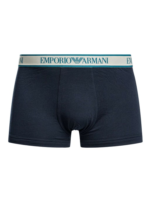 Emporio Armani Katoenen Stretchstrunks Van 3 Stuks, Blauw - Image 5